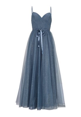 Swing Bodenlanges Kleid aus Effekttüll