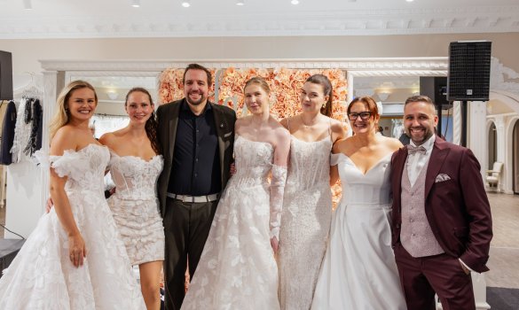 Gruppenbild Fashion Queen Fashionshow bei Laue