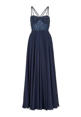 Swing Corsagenkleid im See-Through-Look