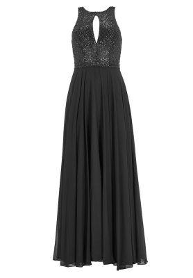 Swing Abendkleid mit Stickerei und Cut-Ou